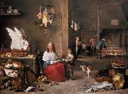 TENIERS, David the Younger Kitchen Scene (mk14) France oil painting artist